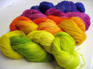Colored yarn