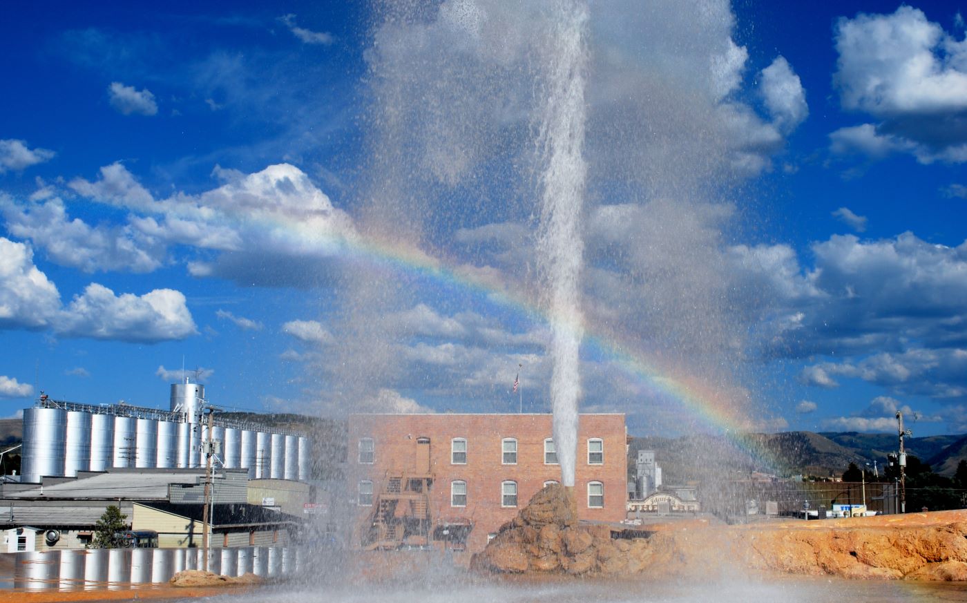 Soda geyser in Soda Springs, Idaho